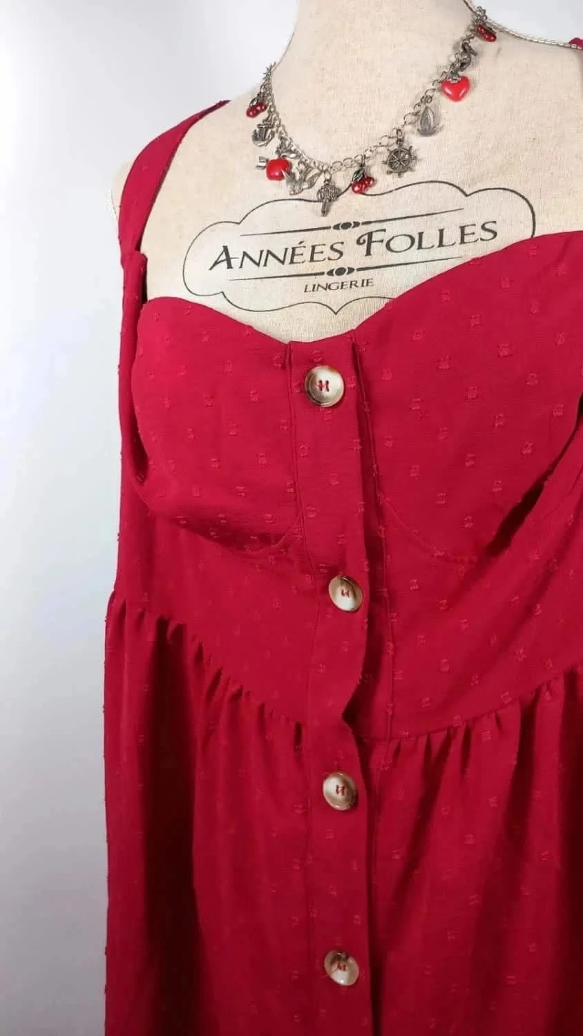 Robe SHEIN Rouge à Bretelles – Taille 54/56/58 – Neuve & Sexy – Shein – taille 7XL / 54 / 26 2
