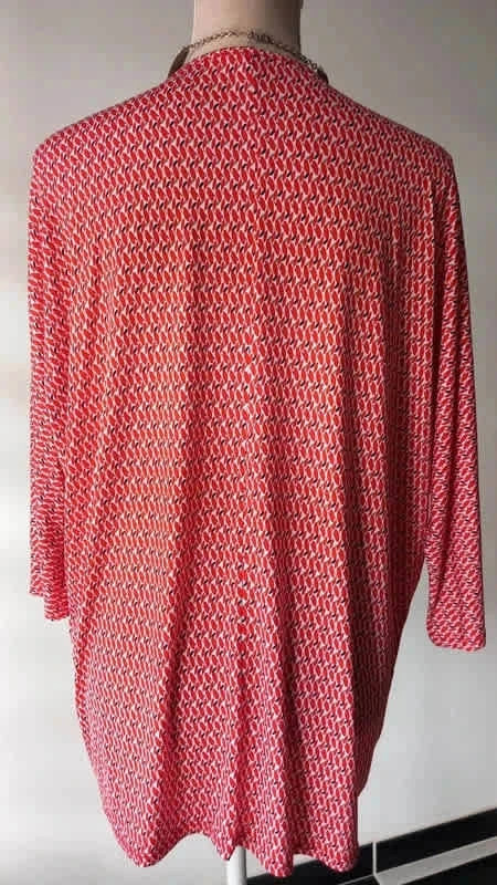 🍓Magnifique tunique rouge et noir de la marque Gémo taille XL🍓 – Gémo – taille XL / 42 / 14 5