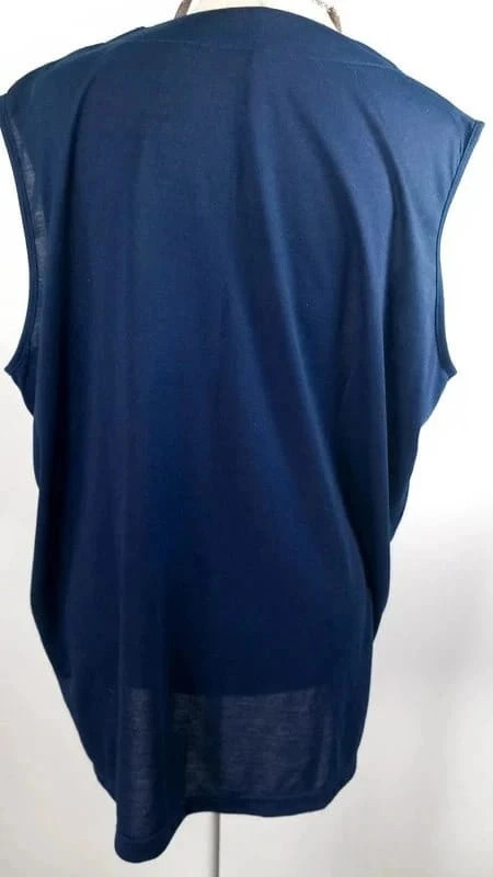 🌸Tunique bleu marine col en v strass 3XL 50/52🌸 – Vintage Dressing – taille 5XL / 50 / 22 5