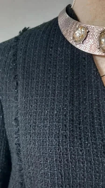🍒Blazer noir et fils argenté taille 44🍒 – M&S Mode – taille XXL / 44 / 16 5