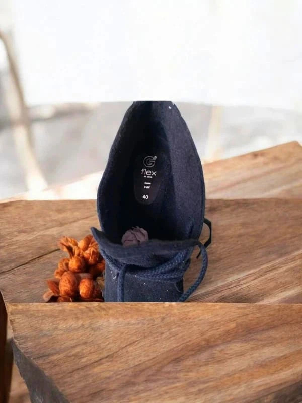 Bottines confort pied large pointure 40 noire – Flex by Gemo – taille 40 5