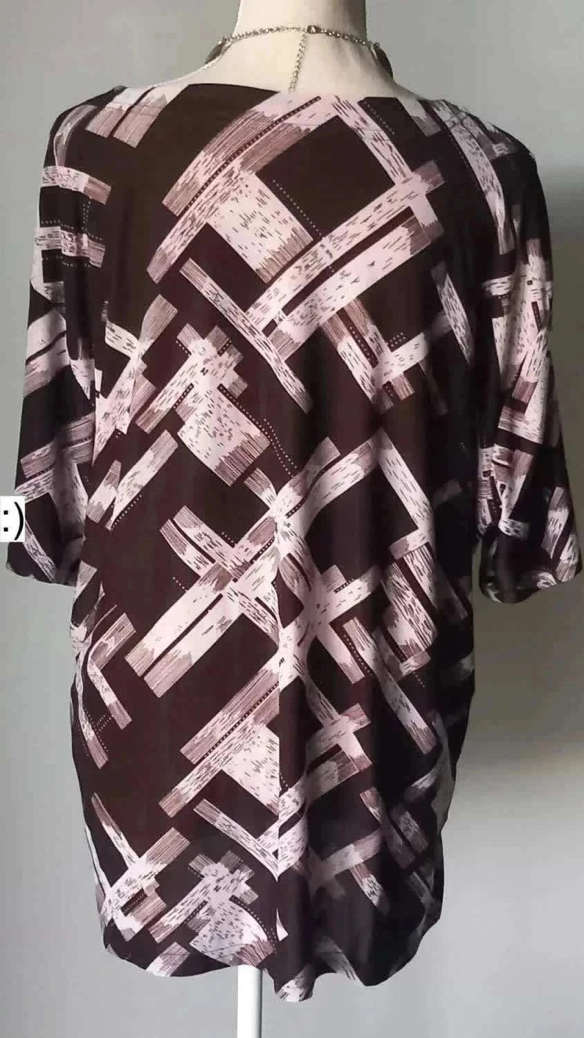 Tunique marron beige taille 54 – Vintage Dressing – taille 7XL / 54 / 26 3