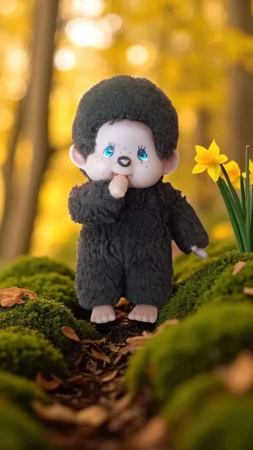 Vintage AJENA France Peluche Kiki authentique 80’s Monchhichi Sekiguchi 1ere Gen🍒 – Collection – taille Taille unique 2