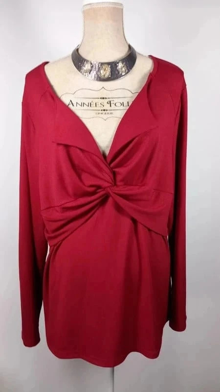 Tunique Bordeau décolleté sexy marque Shein taille 4XL