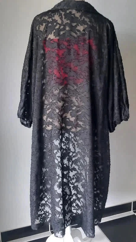 Chemise en dentelle noire – Shein – taille 8XL / 56 / 28 5