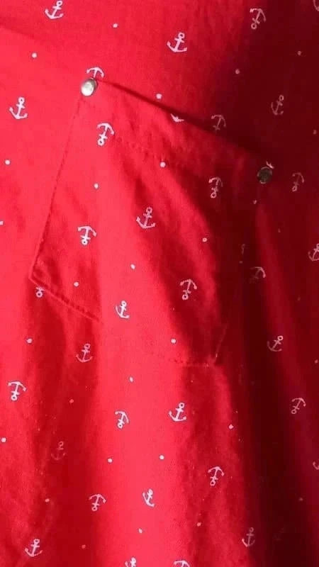 🍒 Tunique rouge motif ancre taille 54/56 de chez Bleu Bonheur 🍒 – Bleu bonheur – taille 7XL / 54 / 26 3