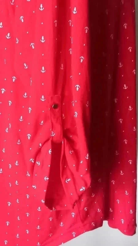 🍒 Tunique rouge motif ancre taille 54/56 de chez Bleu Bonheur 🍒 – Bleu bonheur – taille 7XL / 54 / 26 4