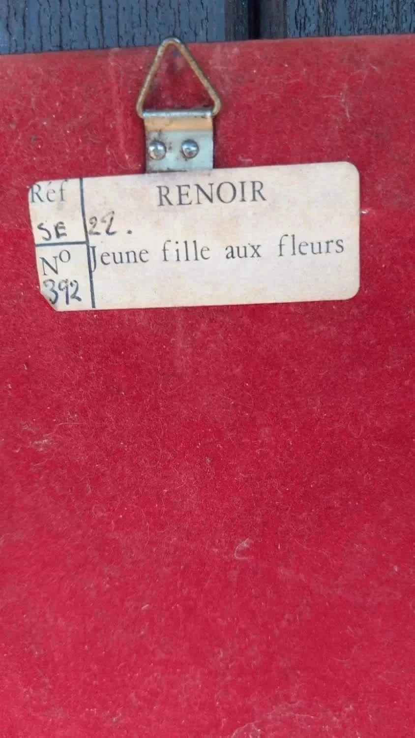 Reproduction Renoir "Jeune fille aux fleurs" - Édition Braun & Cie 1961 - Cadre Doré – Art 4