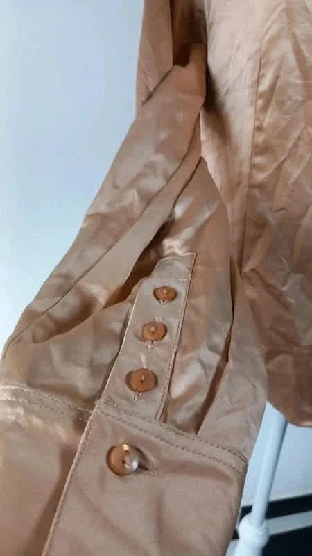 Chemise satinée beige dorée marque Burton taille 46 – Burton – taille XXXL / 46 / 18 4