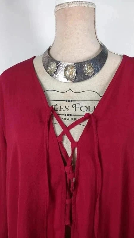 Robe tunique bordeaux missguided neuve t.52 grande taille – Missguided – taille 6XL / 52 / 24 3