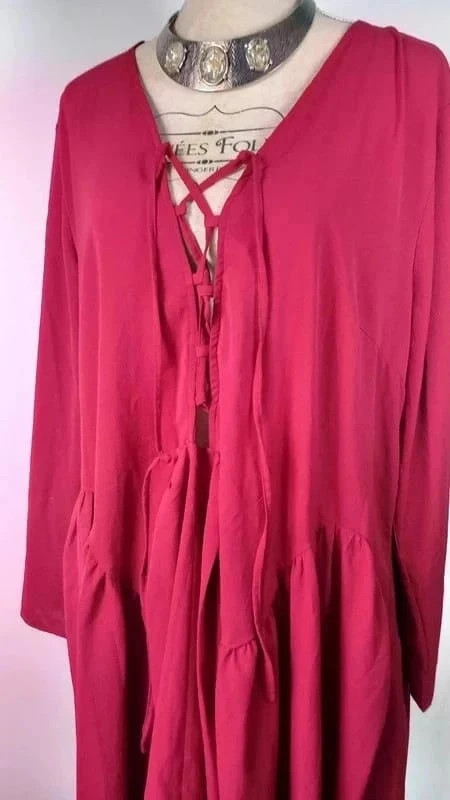 Robe tunique bordeaux missguided neuve t.52 grande taille – Missguided – taille 6XL / 52 / 24 2