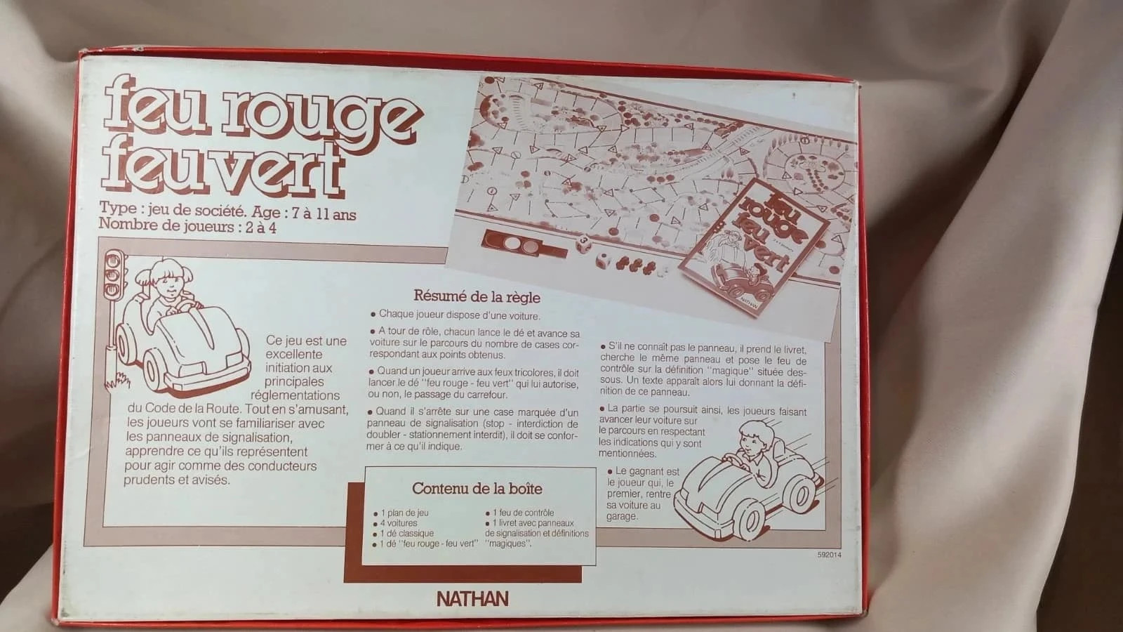 🚦 Jeu de Société Vintage Nathan "Feu Rouge, Feu Vert" (1987) 🚗 – Nathan 4