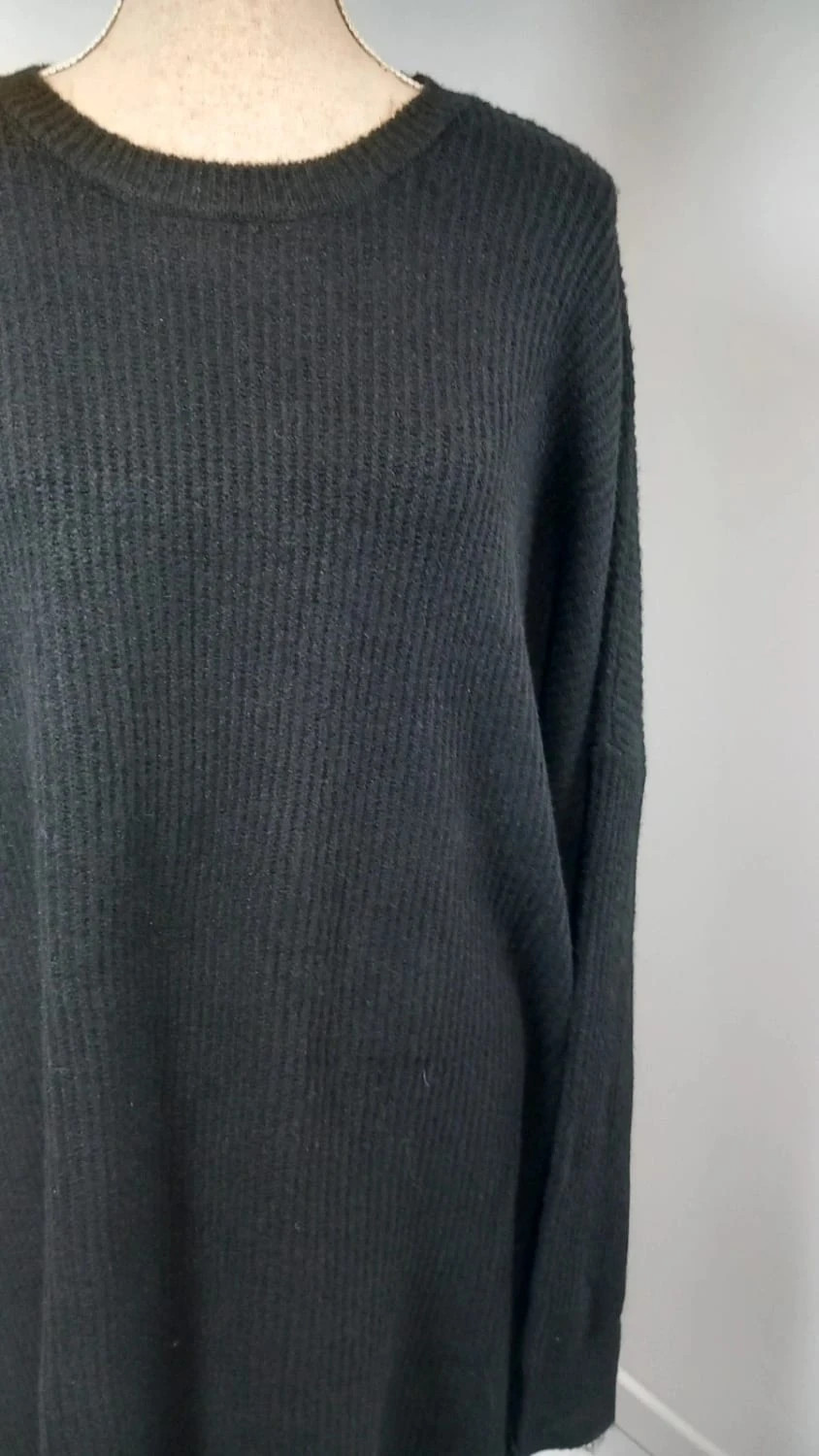 Robe Pull Noire Oversize 4XL Kiabi T. 58/60 Maille Côtelée Confort – Kiabi – taille 9XL / 58 / 30 2
