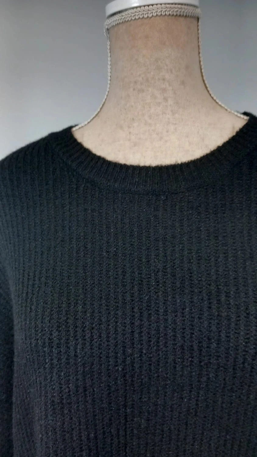 Robe Pull Noire Oversize 4XL Kiabi T. 58/60 Maille Côtelée Confort – Kiabi – taille 9XL / 58 / 30 3
