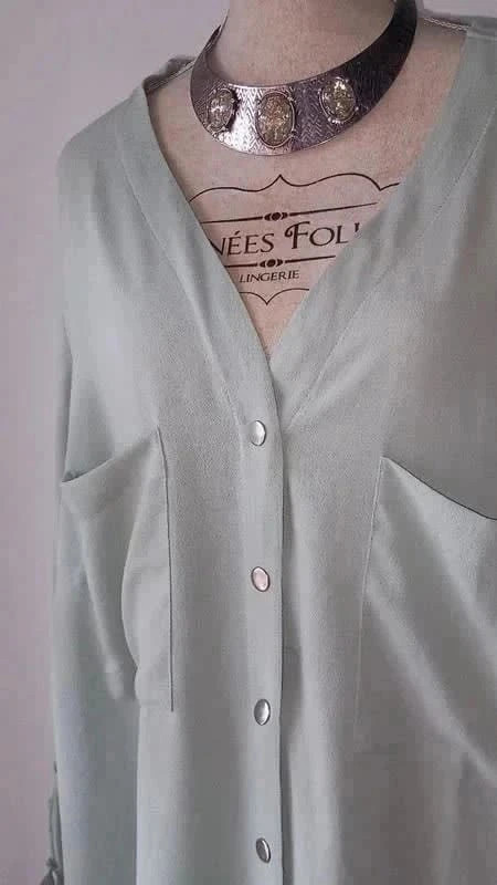 🍒Chemise vert menthe de chez Kiabi🍒 – Kiabi – taille 8XL / 56 / 28 2