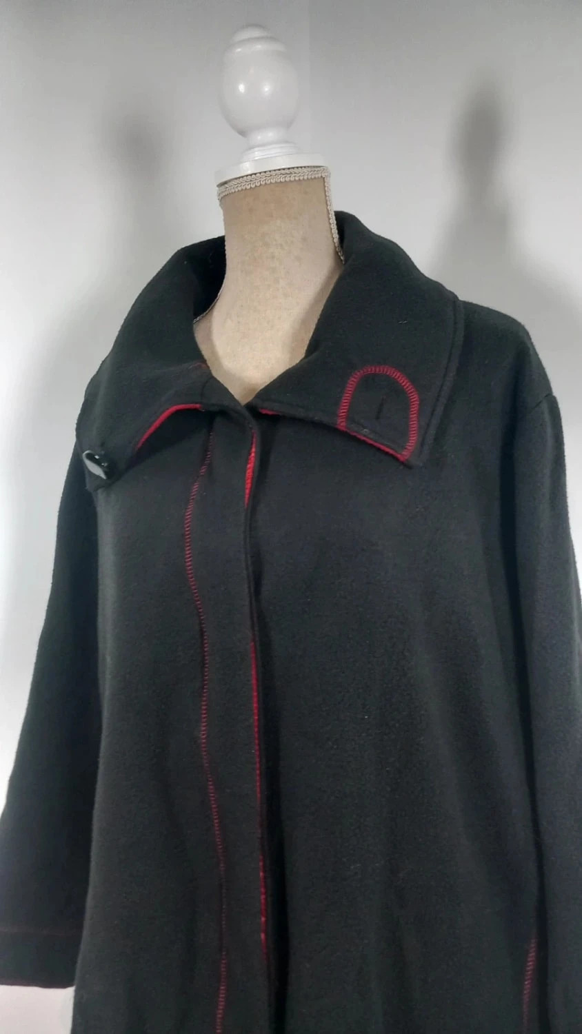 Veste légère Vintage LBP Magnet - T. 50/52 (2XL) - Noire et Rouge - Style Original – Vintage Dressing – taille 5XL / 50 / 22 2