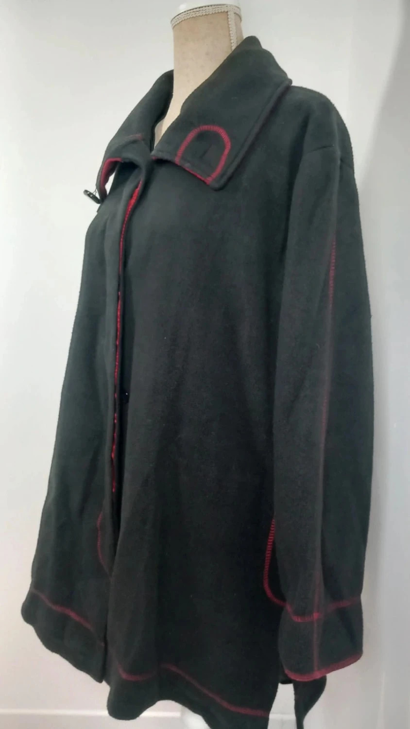 Veste légère Vintage LBP Magnet - T. 50/52 (2XL) - Noire et Rouge - Style Original – Vintage Dressing – taille 5XL / 50 / 22 5
