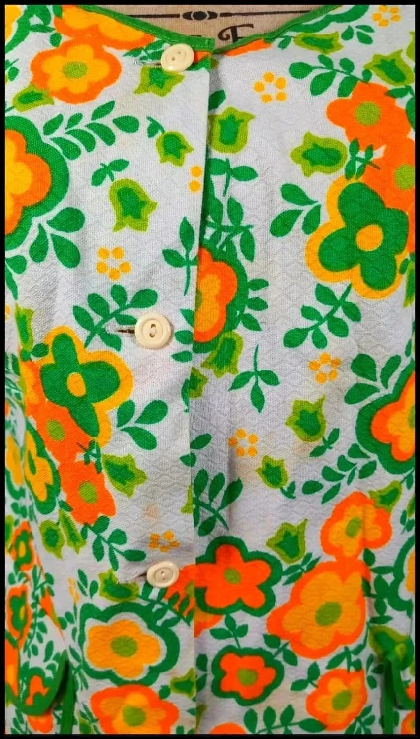 Magnifique robe Vintage des années 60-70 made in france taille 44 – Vintage Dressing – taille XXL / 44 / 16 3