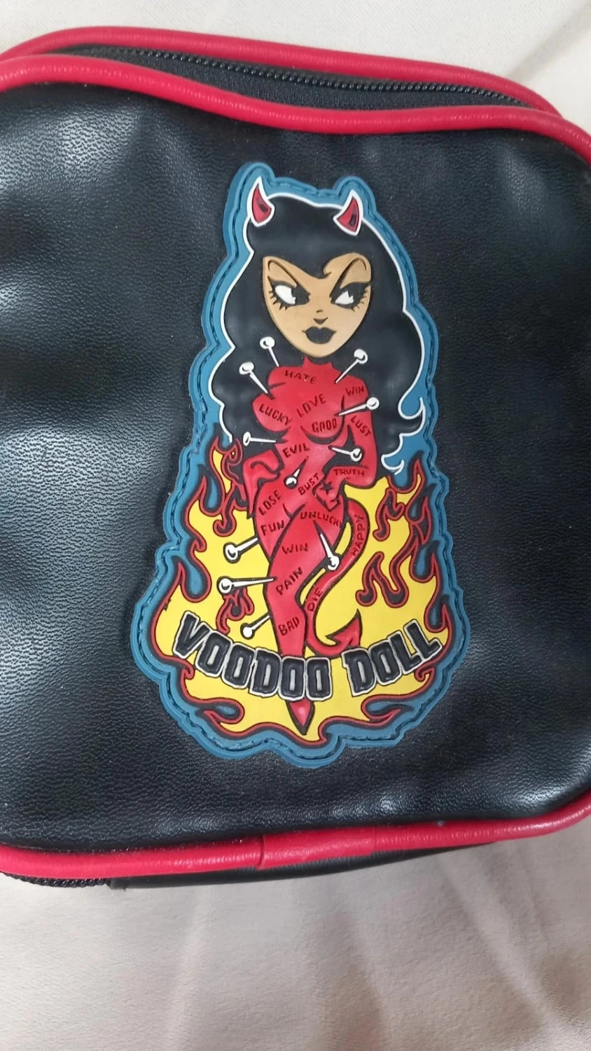 😈 Sac Bandoulière "Voodoo Doll" Style Kustom / Rockabilly / Goth 😈 2