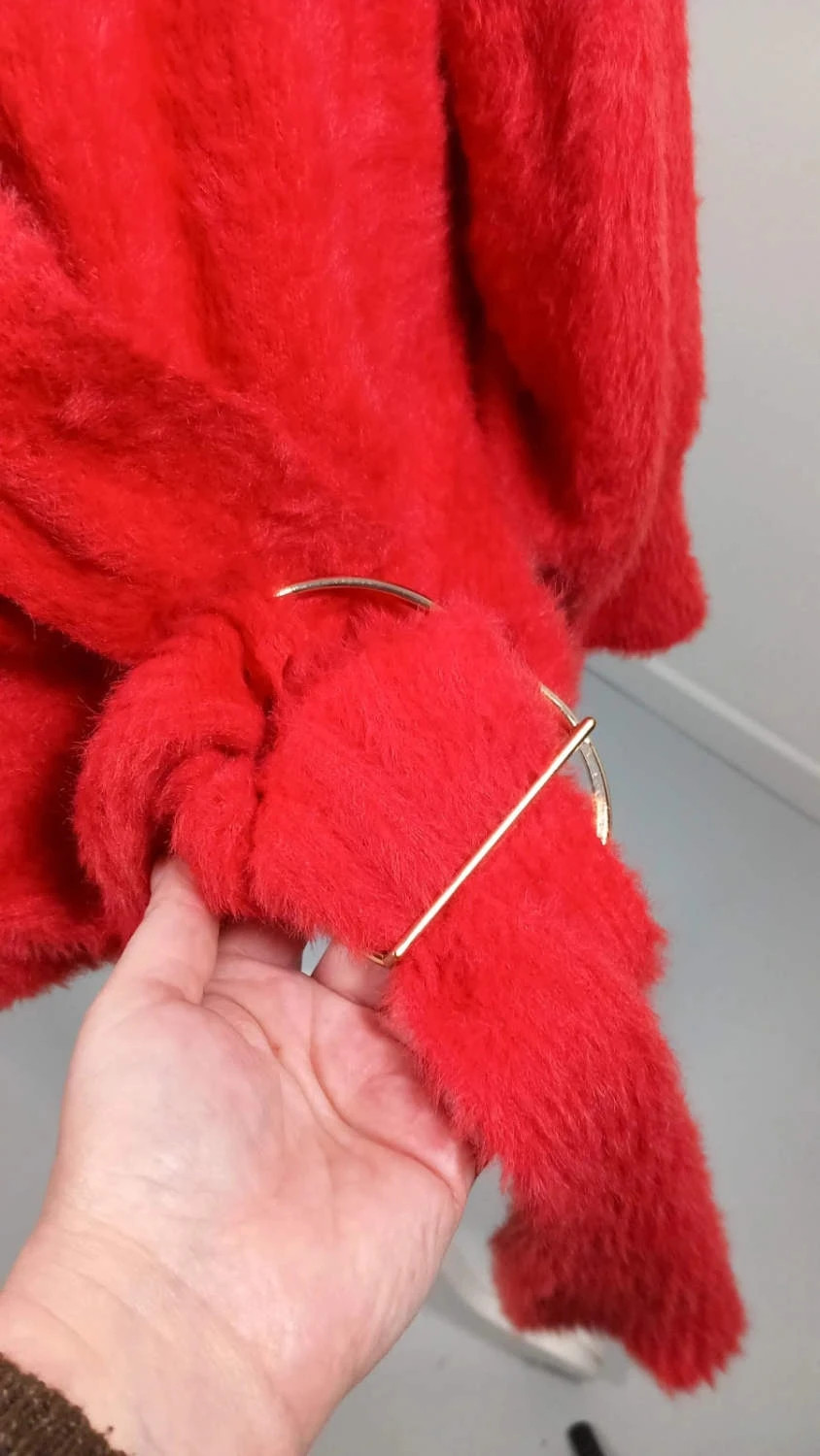 🍎 Pull Douillet "Effet Duveteux" Rouge Éclatant - Bodyflirt - Taille 54/56 – Bodyflirt – taille 7XL / 54 / 26 3