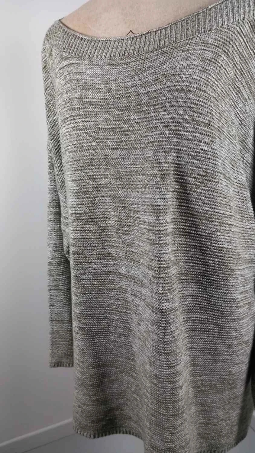 🩶 Pull Léger Chiné - Encolure Bateau - Taille 54 – In Extenso – taille 7XL / 54 / 26 2