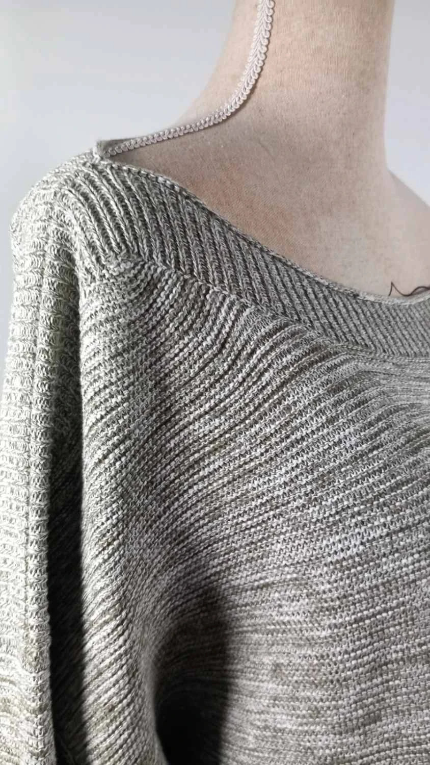 🩶 Pull Léger Chiné - Encolure Bateau - Taille 54 – In Extenso – taille 7XL / 54 / 26 3
