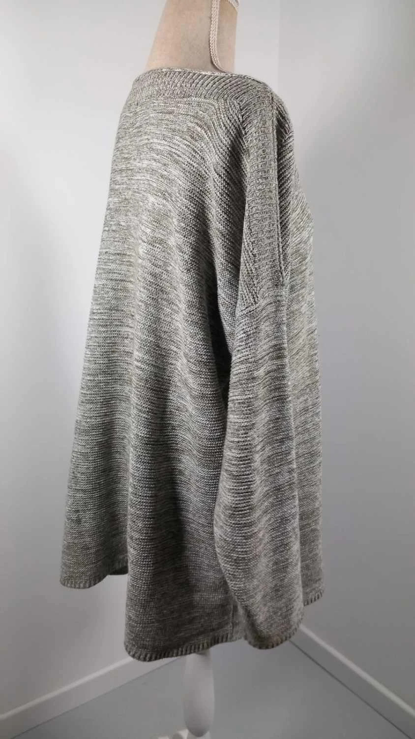 🩶 Pull Léger Chiné - Encolure Bateau - Taille 54 – In Extenso – taille 7XL / 54 / 26 4
