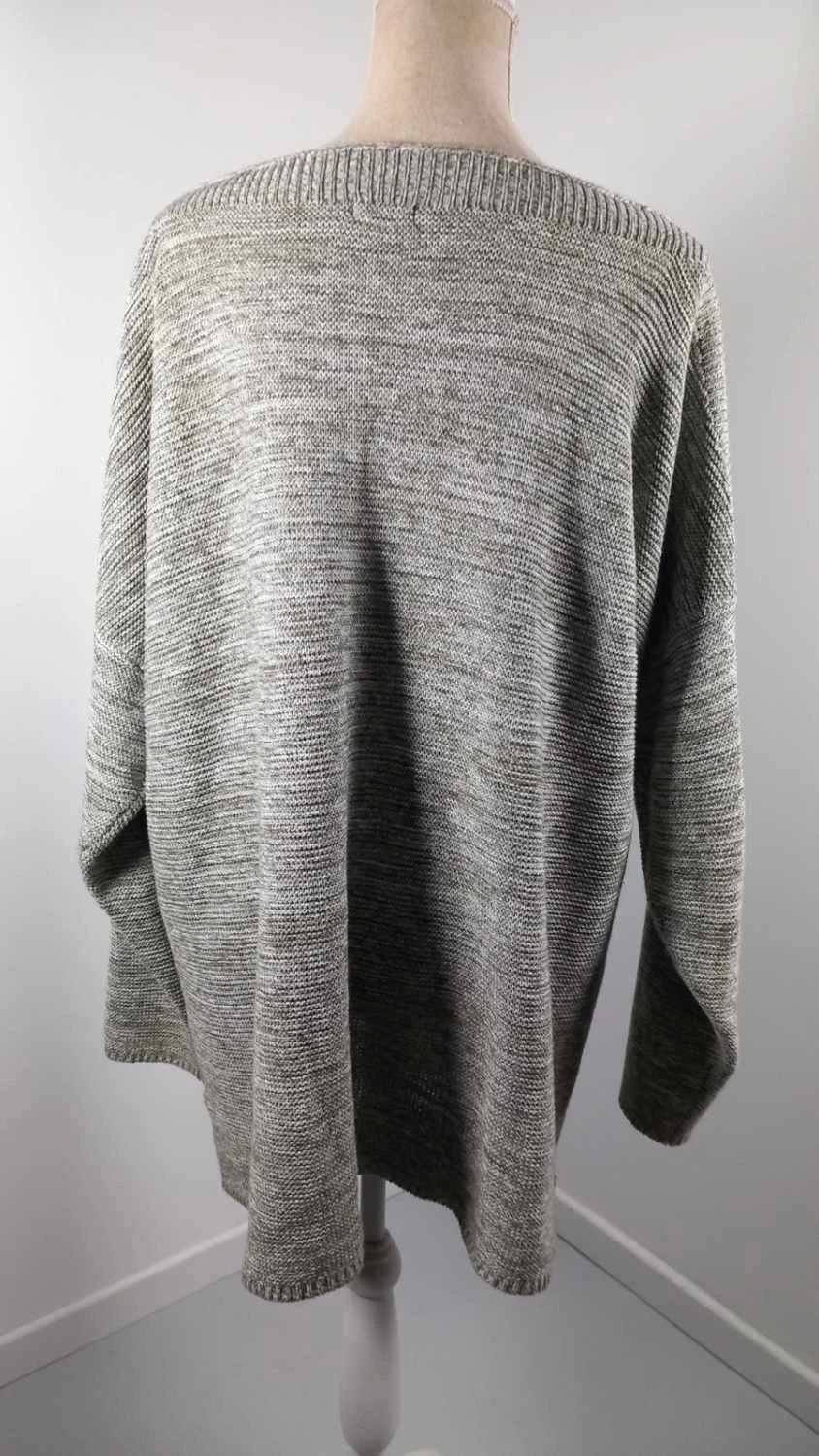 🩶 Pull Léger Chiné - Encolure Bateau - Taille 54 – In Extenso – taille 7XL / 54 / 26 5