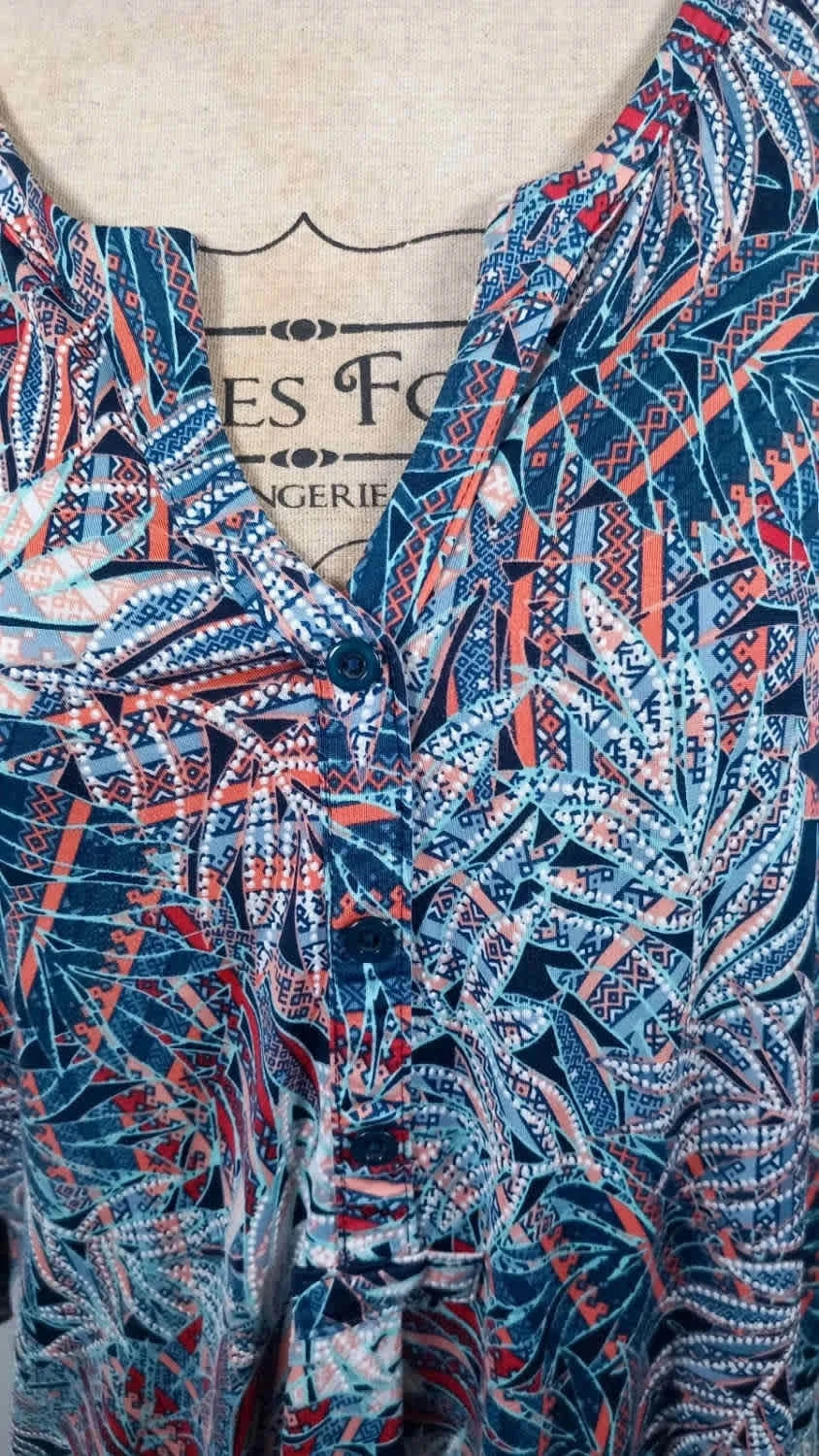 Tunique Renatto Bene Imprimé Feuillage – Fluide & Stretch – NEUVE – Taille 50/52/54 – Renatto Bene – taille 5XL / 50 / 22 3