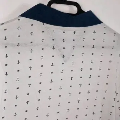 Polo Guess Slim Fit Blanc à Motifs Ancres Neuf – Taille M/L – Guess – taille M 6