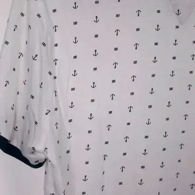 Polo Guess Slim Fit Blanc à Motifs Ancres Neuf – Taille M/L – Guess – taille M 3