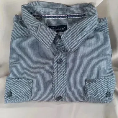 Chemise Homme Kaporal Jeans - Rayures Grises & Blanches - Taille L - Neuf – Kaporal – taille L 2