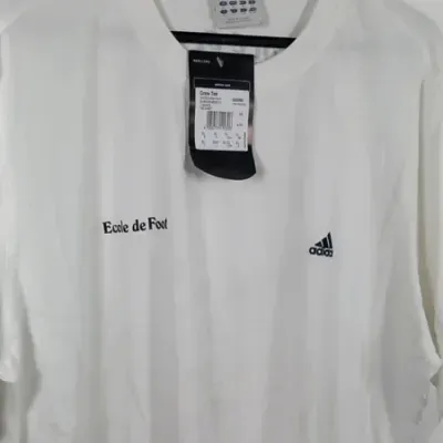 T-shirt Adidas Blanc "École de Foot" Neuf avec étiquette Taille XL – Adidas – taille XL 7