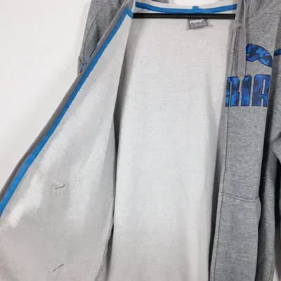 Veste Zippée à Capuche Puma Taille 48/50 neuve Sweat Gris Chiné Logo Camouflage  – Puma – taille L 3