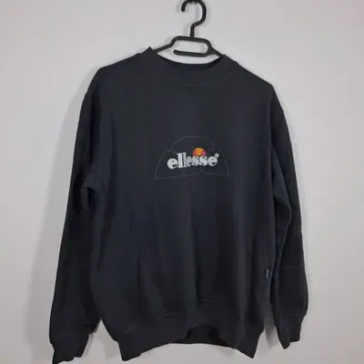 Sweat Ellesse Col Rond Noir Anthracite Vintage Taille S – Ellesse – taille S 8