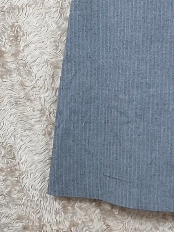 Jupe Yessica grise taille 40 à plis et boutons, motif chevrons – yessica – taille 40 5