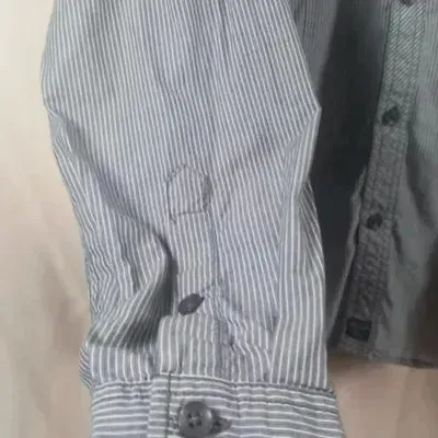 Chemise Homme Kaporal Jeans - Rayures Grises & Blanches - Taille L - Neuf – Kaporal – taille L 3