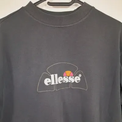 Sweat Ellesse Col Rond Noir Anthracite Vintage Taille S – Ellesse – taille S 6