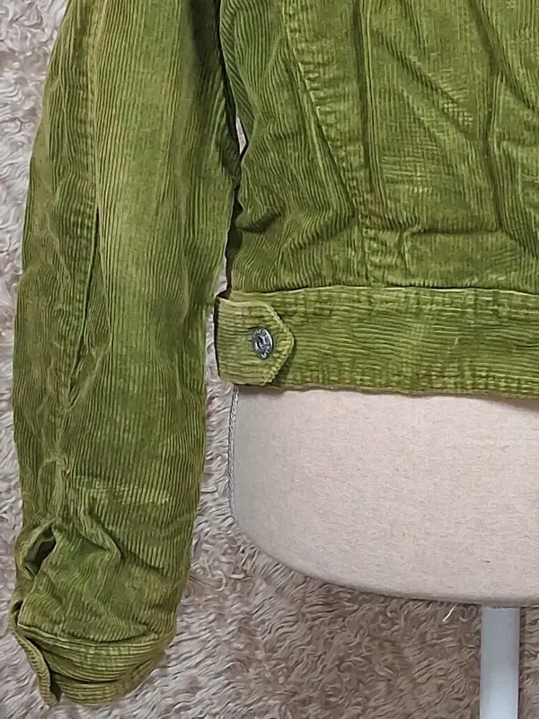 Veste Trafaluc Active velours côtelé kaki taille M doublée écru – Trafaluc – taille M 8