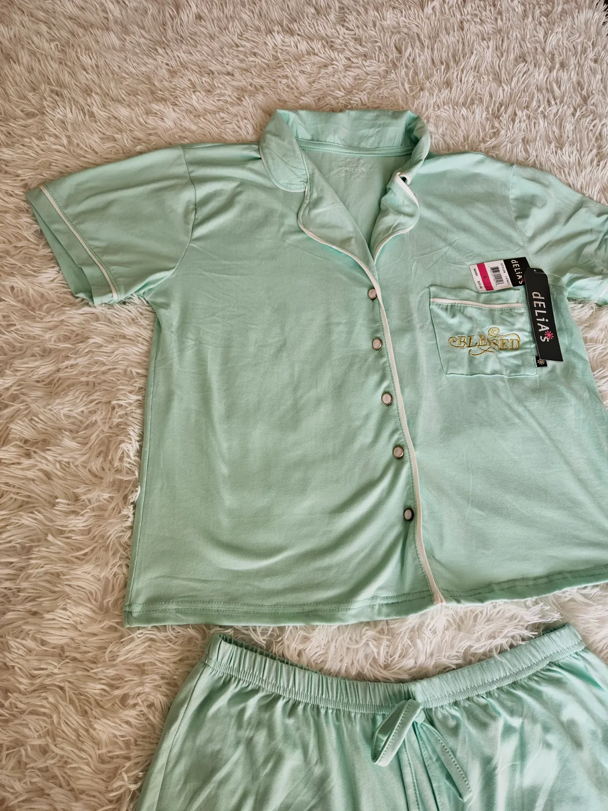 Pyjama court vert menthe dELiA*s – dELiA*s – taille S 4
