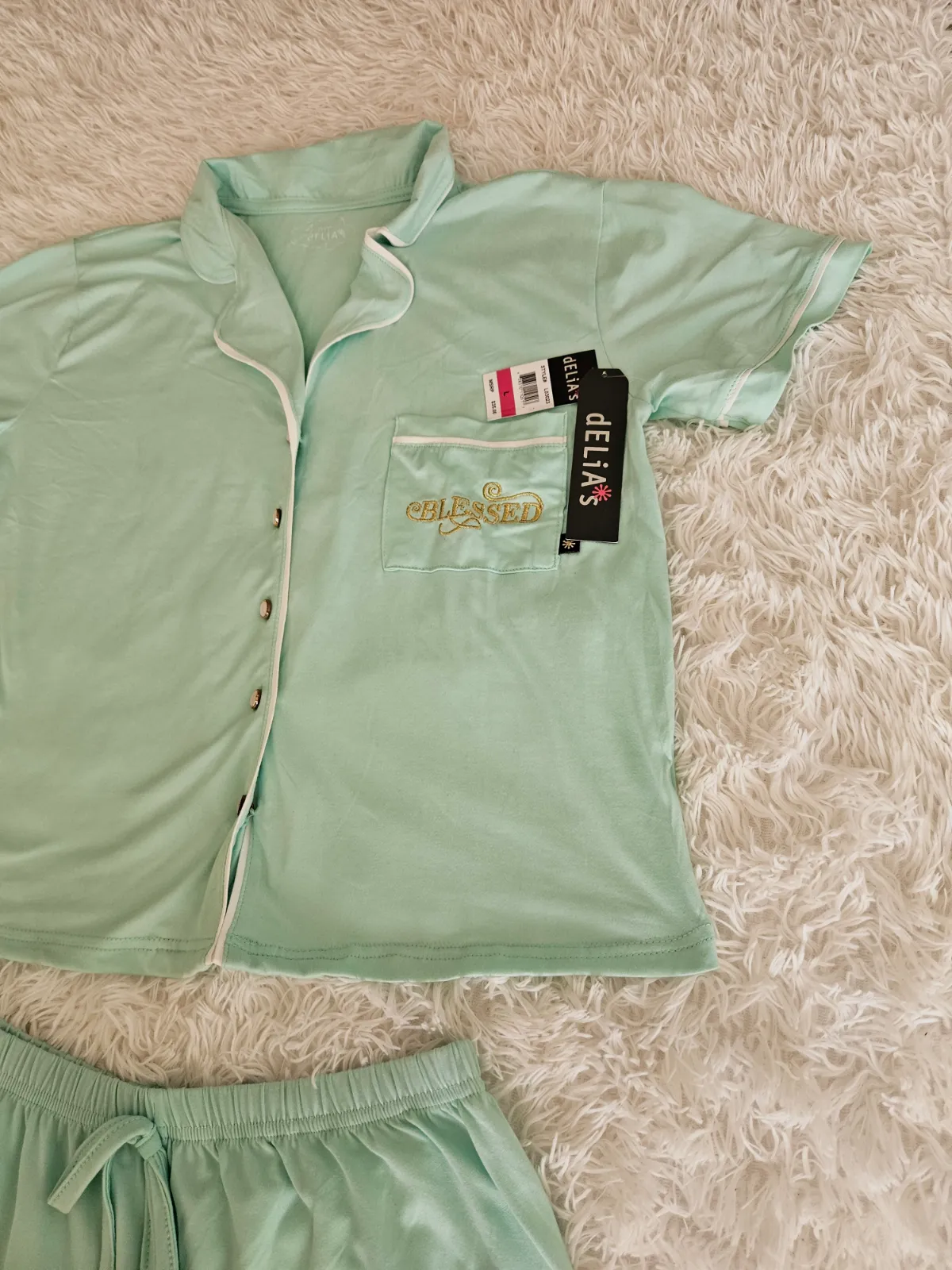 Pyjama court vert menthe dELiA*s – dELiA*s – taille S 5