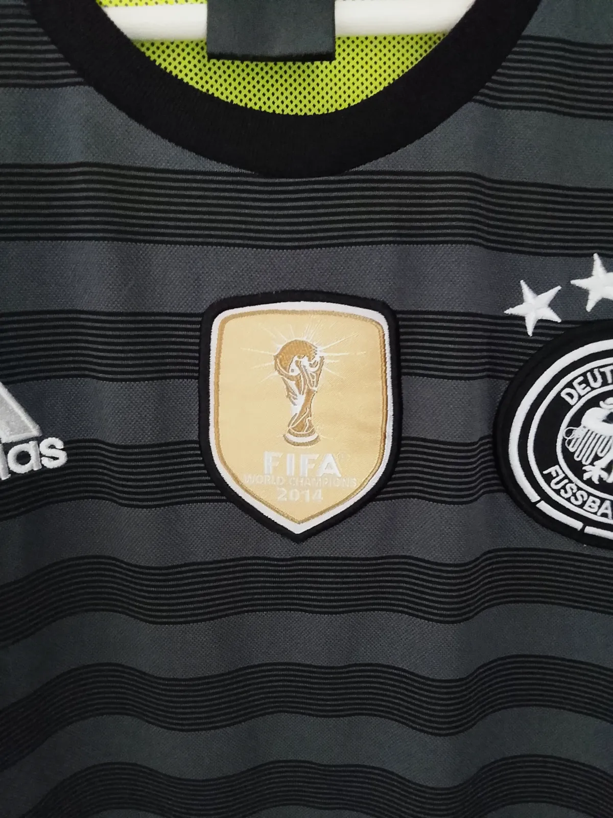Maillot Allemagne Adidas gris noir vert kaki – Coupe du monde 2014 🇩🇪 – Adidas – taille S 2
