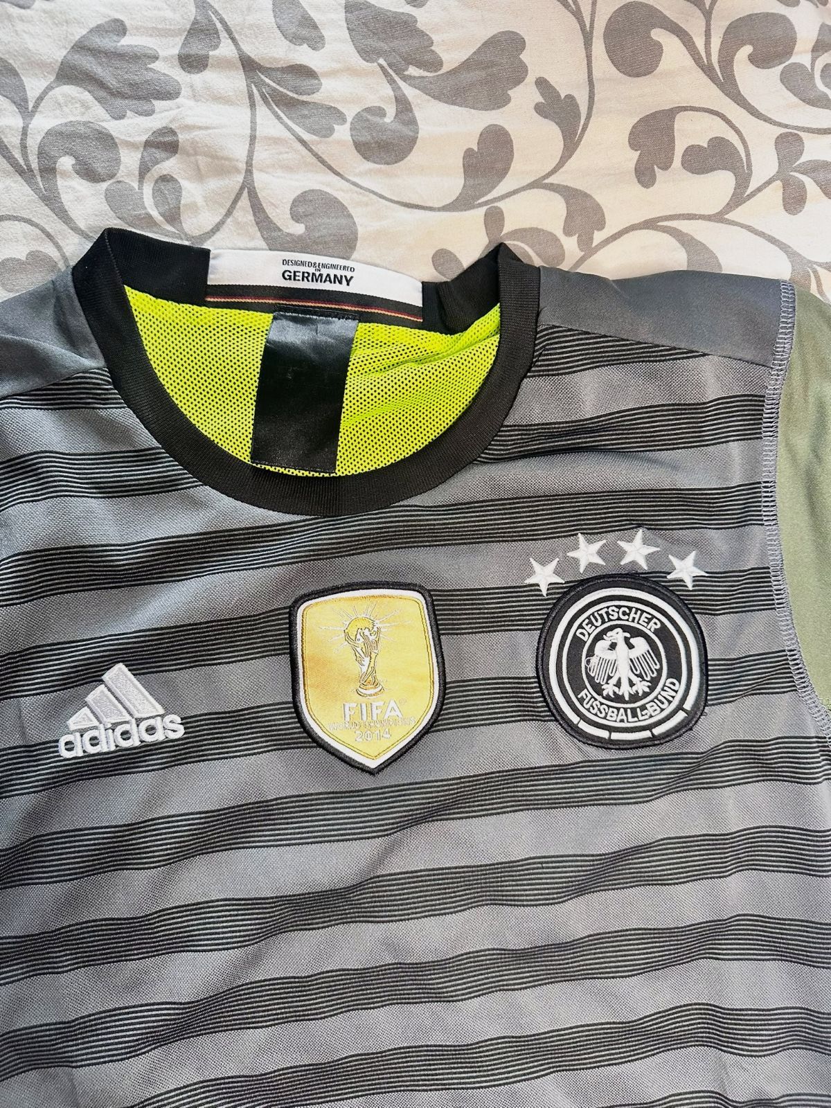 Maillot Allemagne Adidas gris noir vert kaki – Coupe du monde 2014 🇩🇪 – Adidas – taille S 6