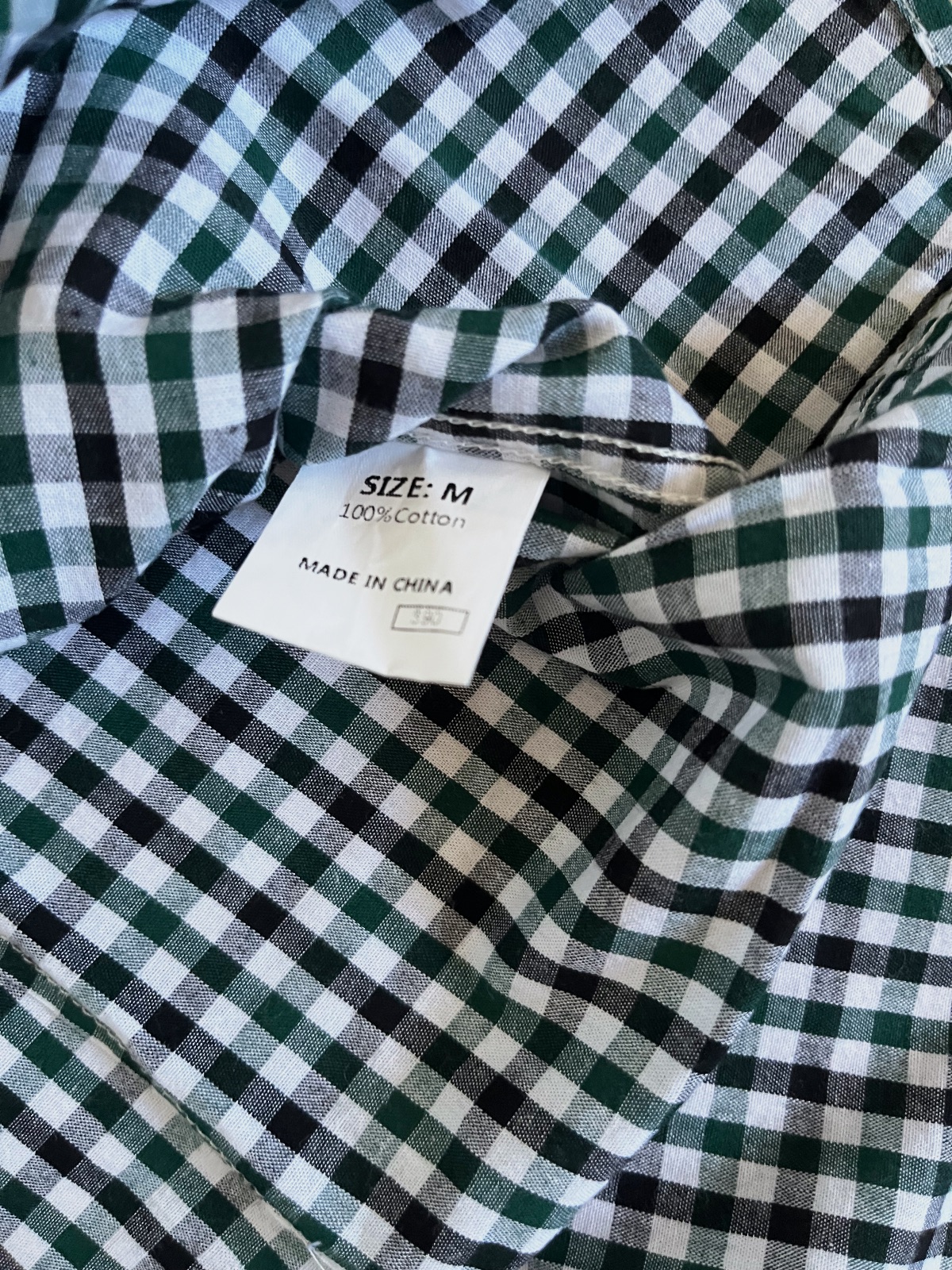 Chemise à petits carreaux – Sans marque – taille M 4