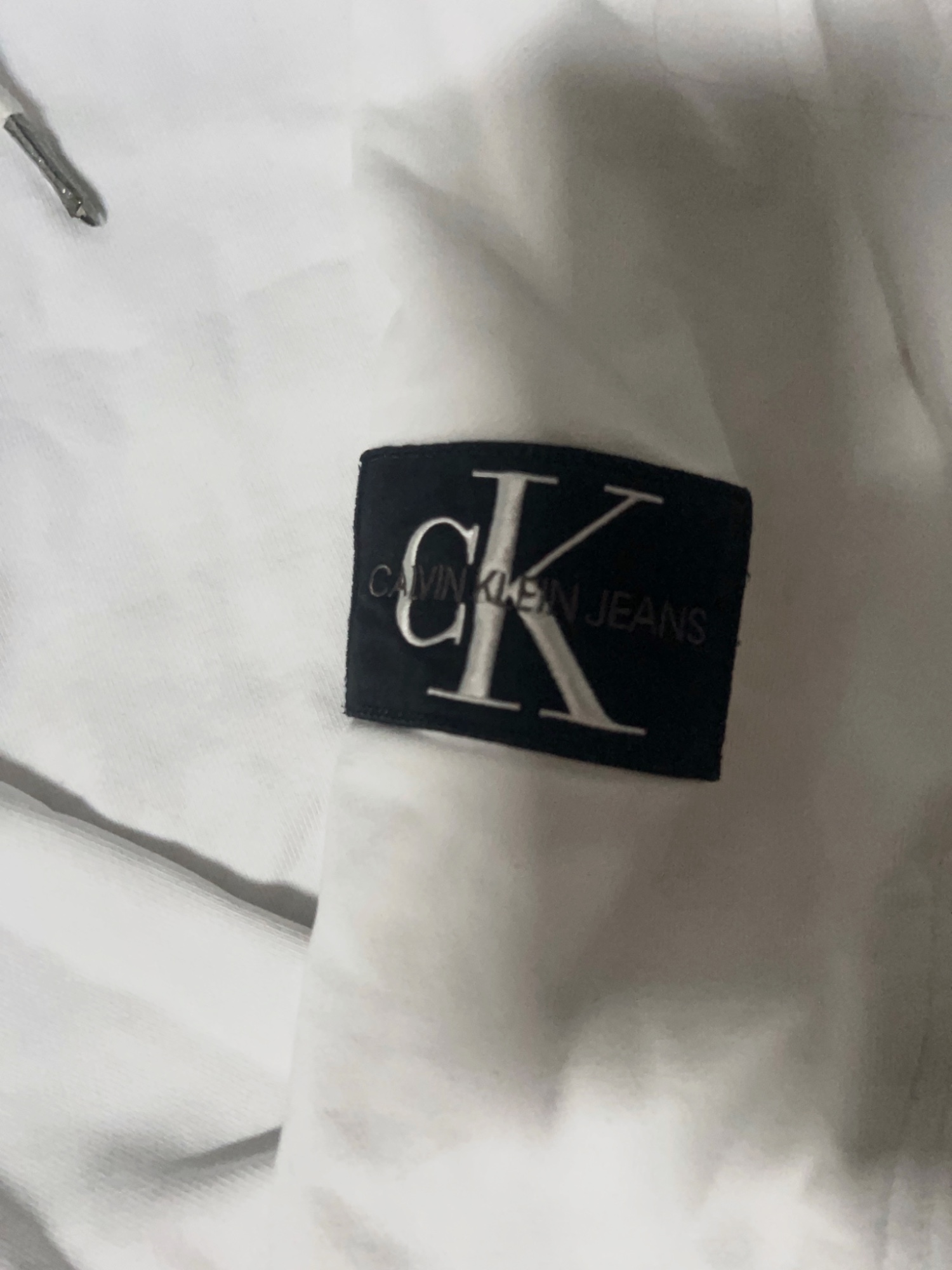 Calvin Klein Jeans sweat à capuche blanc M