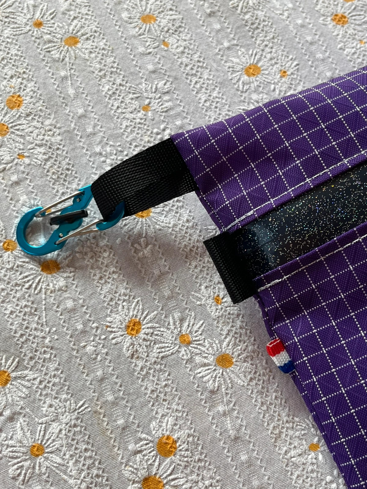 Pochette plate crossbody violette en Ripstop - UL – Reserved 2