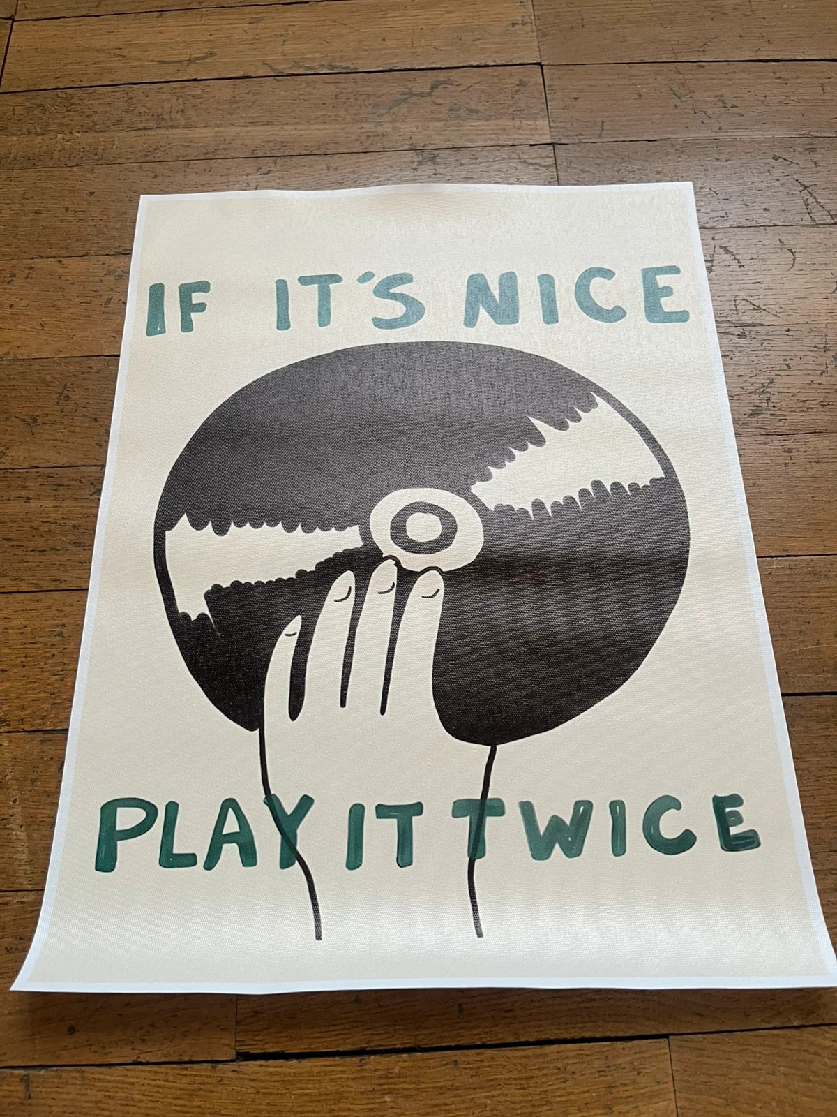 Affiche Toile Canvas Vinyl "If It's Nice Play It Twice" – Alternative 4