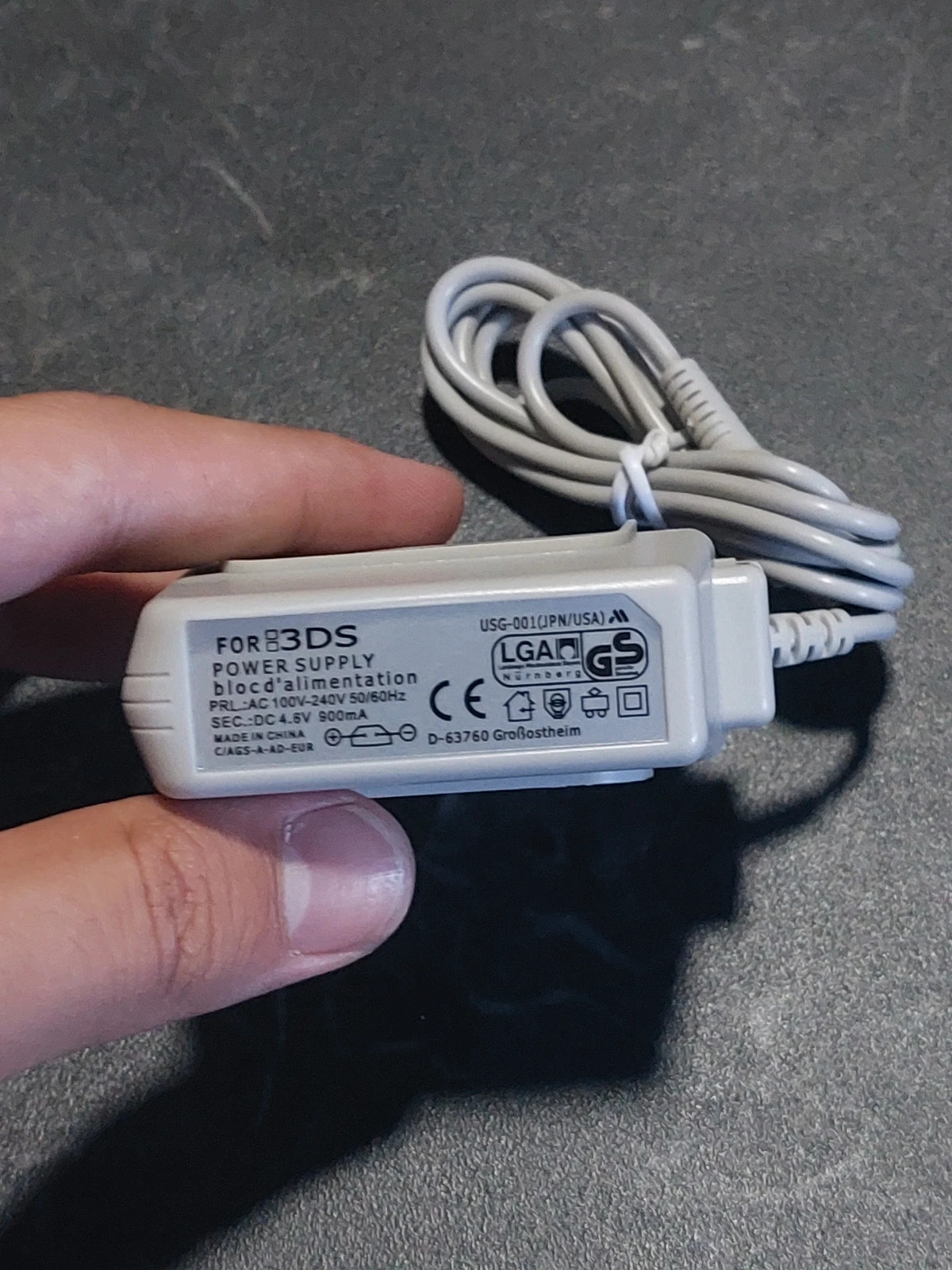 Chargeur secteur compatible Nintendo 3DS / 2DS / DSi Gris – Accessories 2