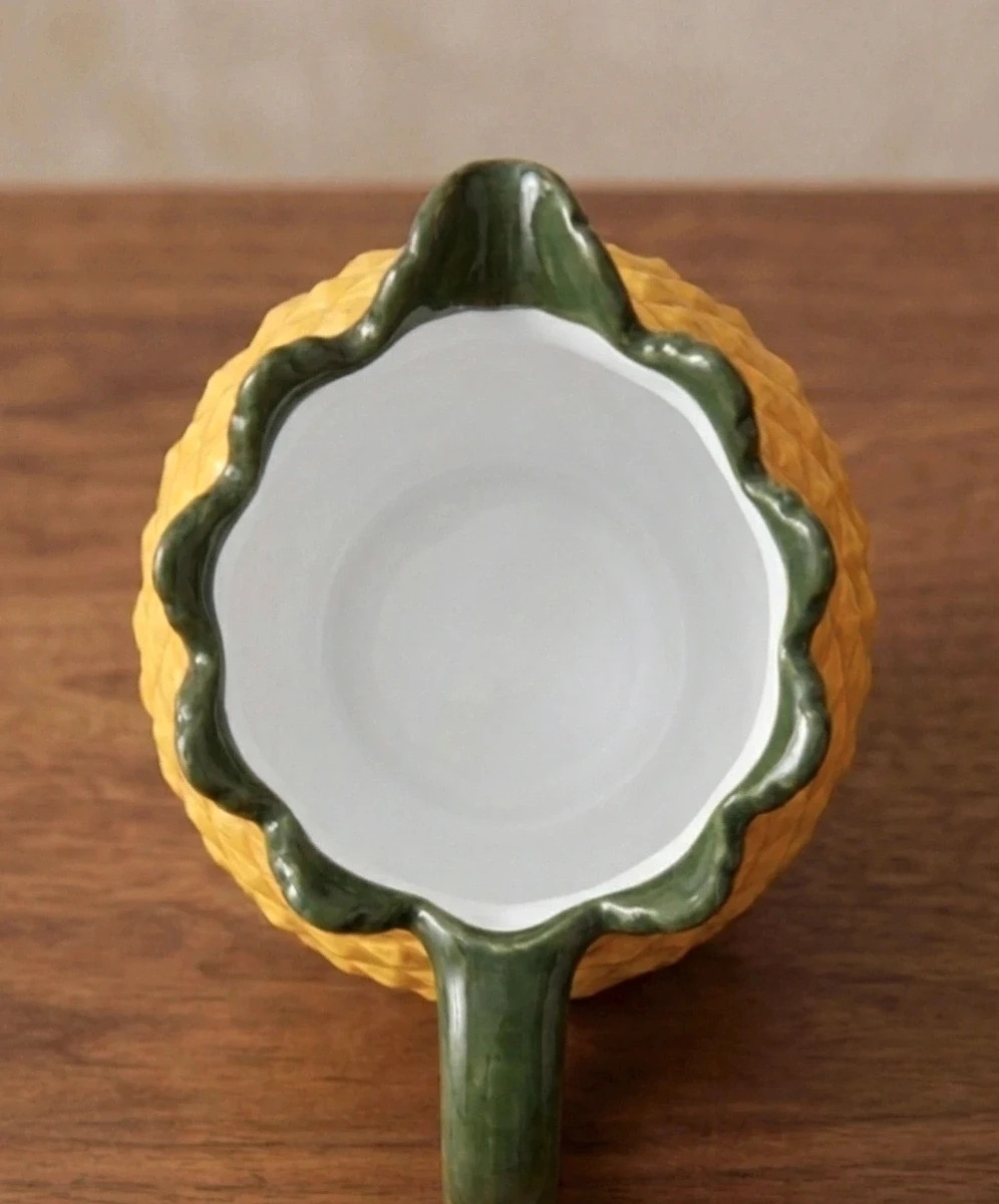 Pichet / vase ananas céramique vintage - Style barbotine – Vintage 2
