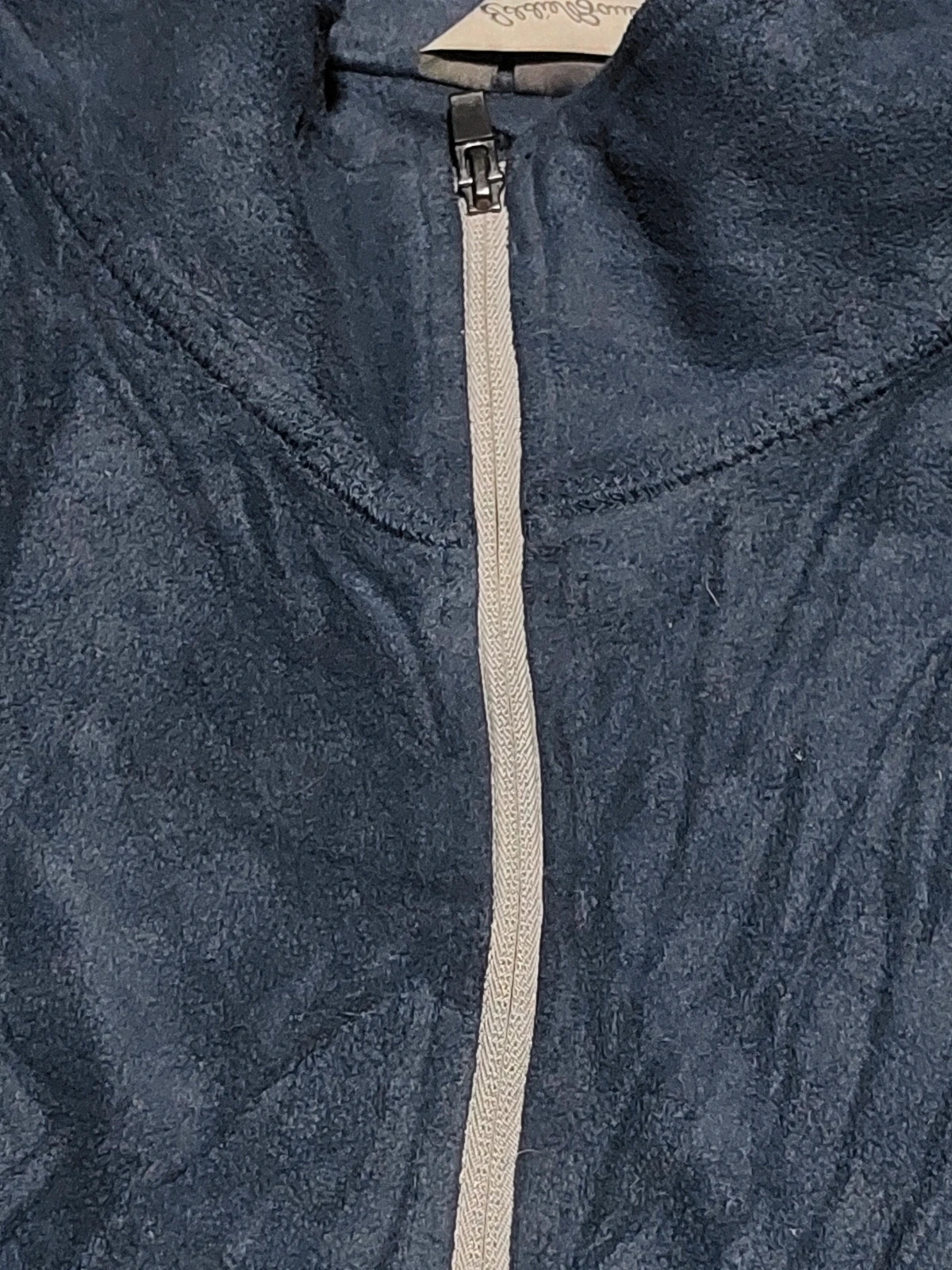 Sweat Eddie Bauer bleu marine col montant zippé quarter zip fleece homme XL – Eddie Bauer – taille XL 2